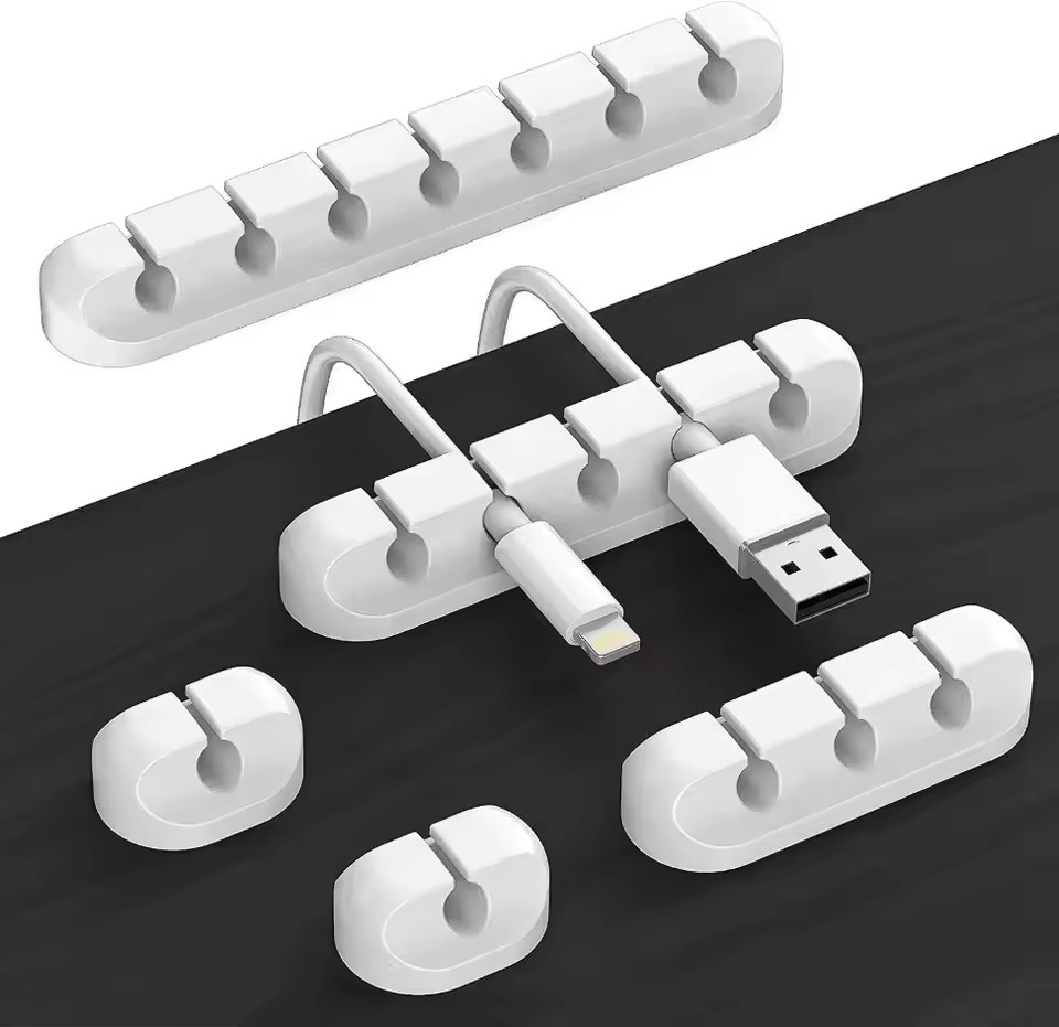 Desk Cable Clip - Silicone USB Cable Organizer USB Charging