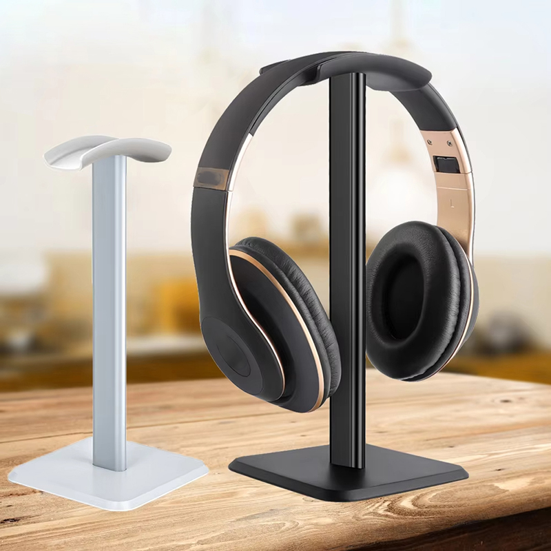 Tech Accessories Desk - Plastic Desktop Headphone Stand Portable Gaming