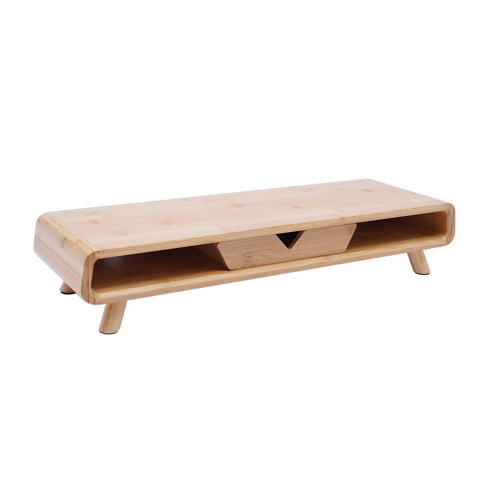 Laptop Stand Bamboo - Monitor Stand Riser Farmhouse Style Bamboo