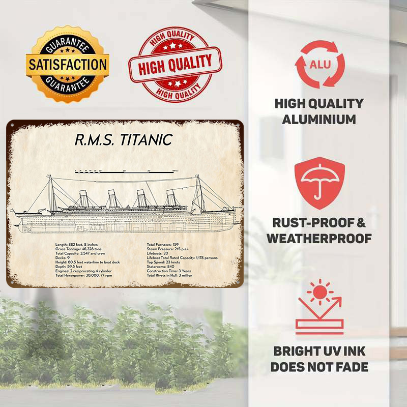 RMS TITANIC Tech Spec Tin Post - Tech Room Accessories บทวิจารณ์และราคา
