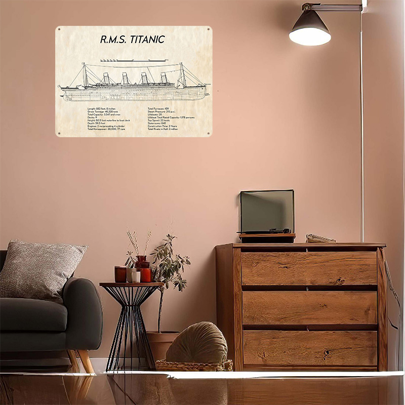 RMS TITANIC Tech Spec Tin Post - Tech Room Accessories บทวิจารณ์และราคา