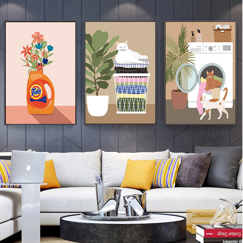 Laundry Room Wall Decor Laundr - Tech Room Accessories บทวิจารณ์และราคา