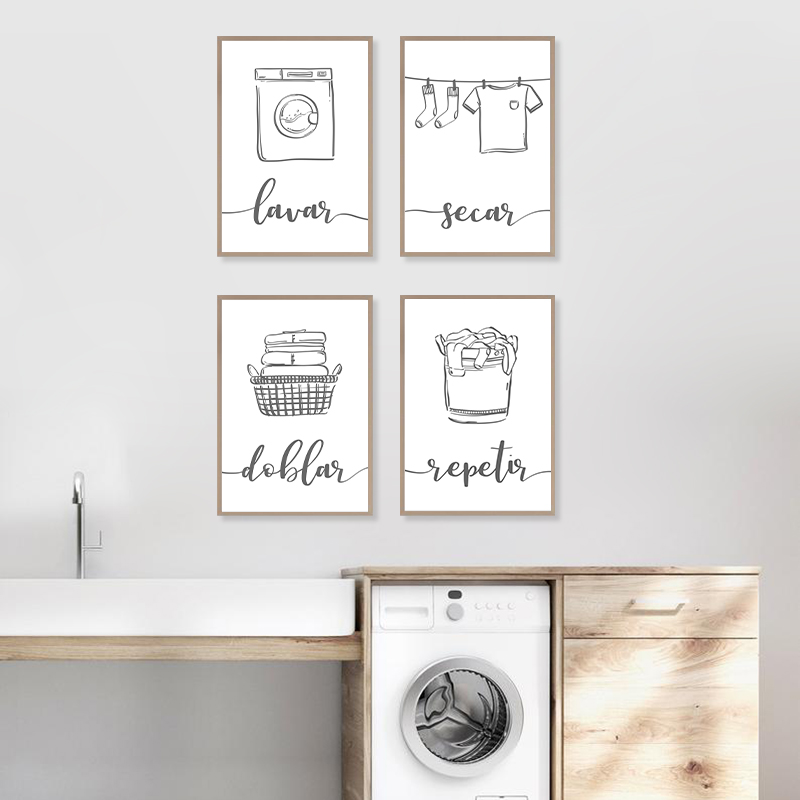 Spanish Laundry Room Wall Art  - Tech Room Accessories บทวิจารณ์และราคา