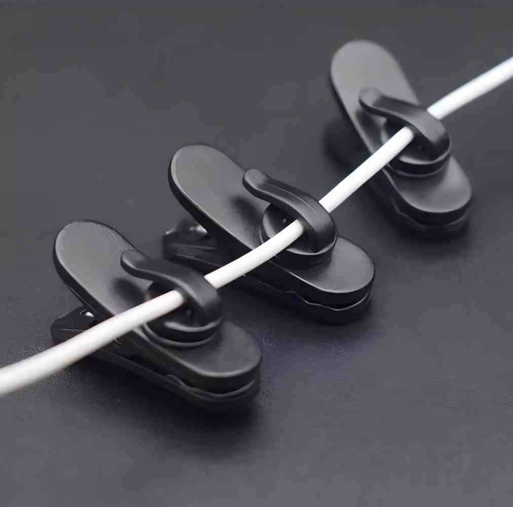 10pcs Rotating Earphone Cable  - Desk Cable Clip บทวิจารณ์และราคา