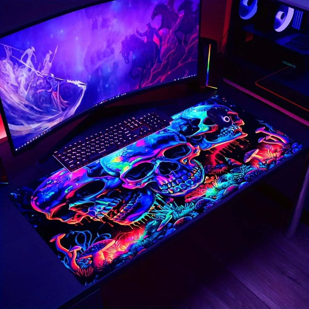 Graffiti Art Skull Mouse Pad 9 - Tech Table Accessories บทวิจารณ์และราคา