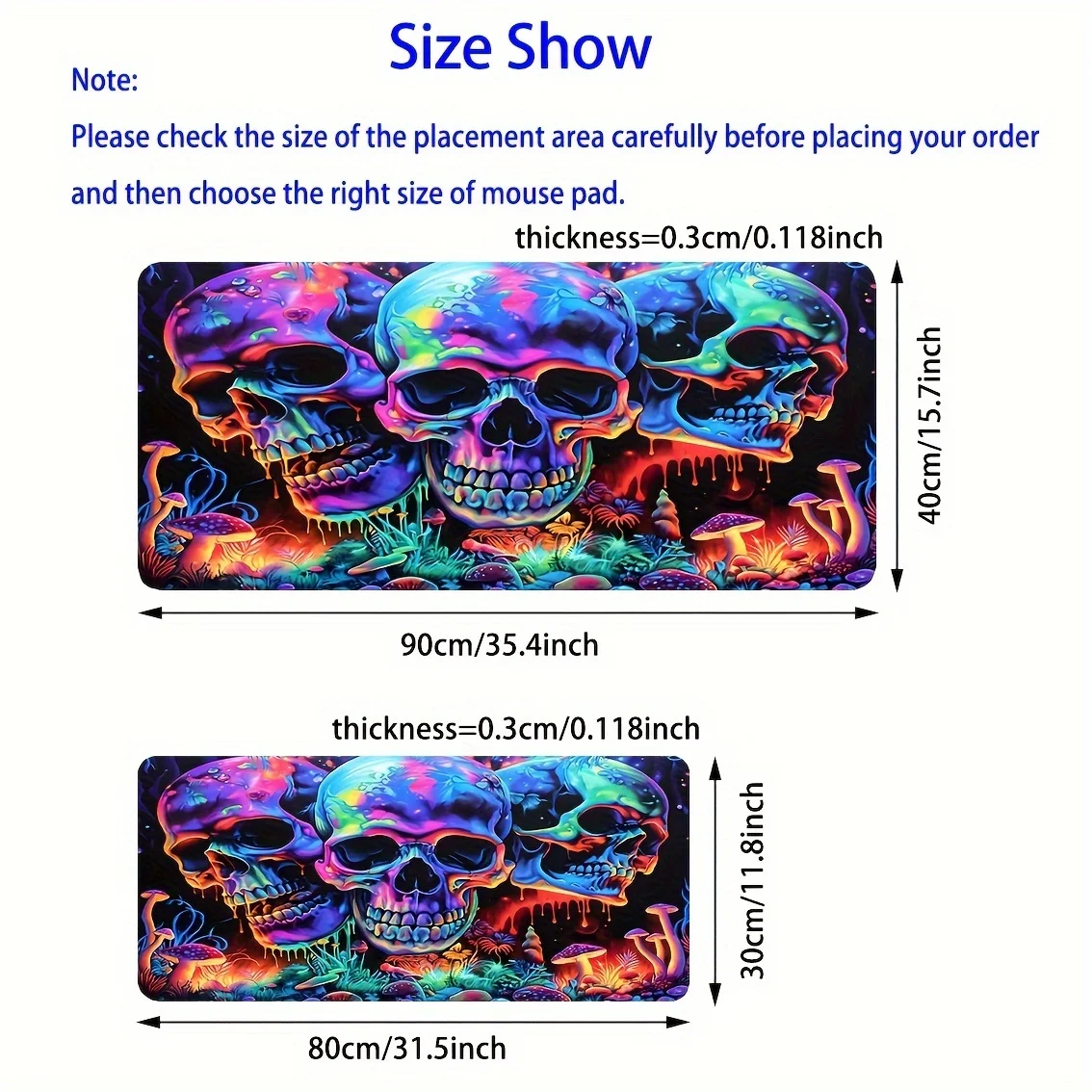 Graffiti Art Skull Mouse Pad 9 - Tech Table Accessories บทวิจารณ์และราคา