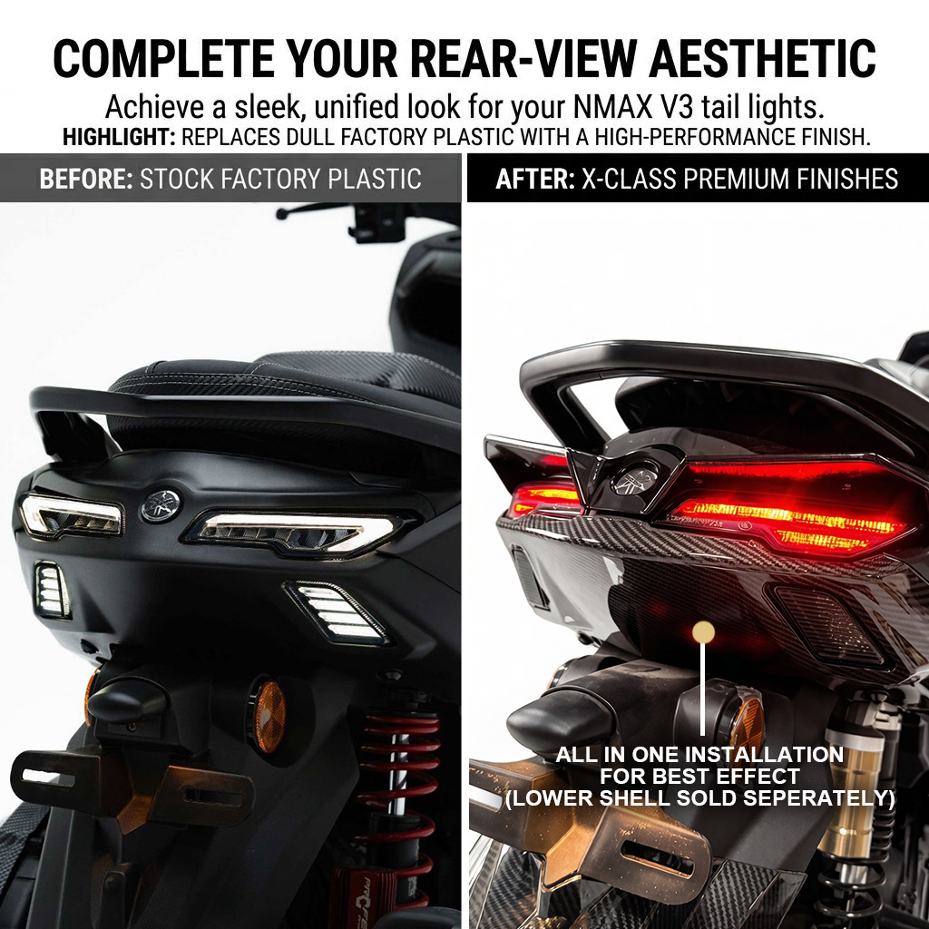 X-CLASS Motorcycle ABS Tail Li - Nmax Tech Max Accessories บทวิจารณ์และราคา