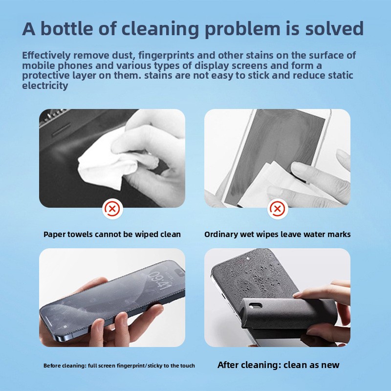2 in 1 Spray Cleaner Wipe for  - Screen Cleaner Spray บทวิจารณ์และราคา