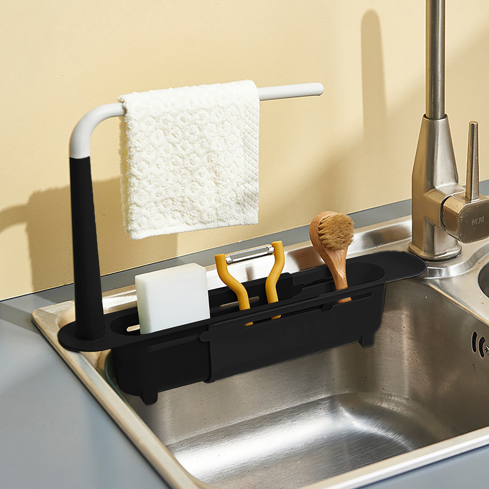 elescopic Sink Shelf Drainer R - Tech Accessories Organizer บทวิจารณ์และราคา