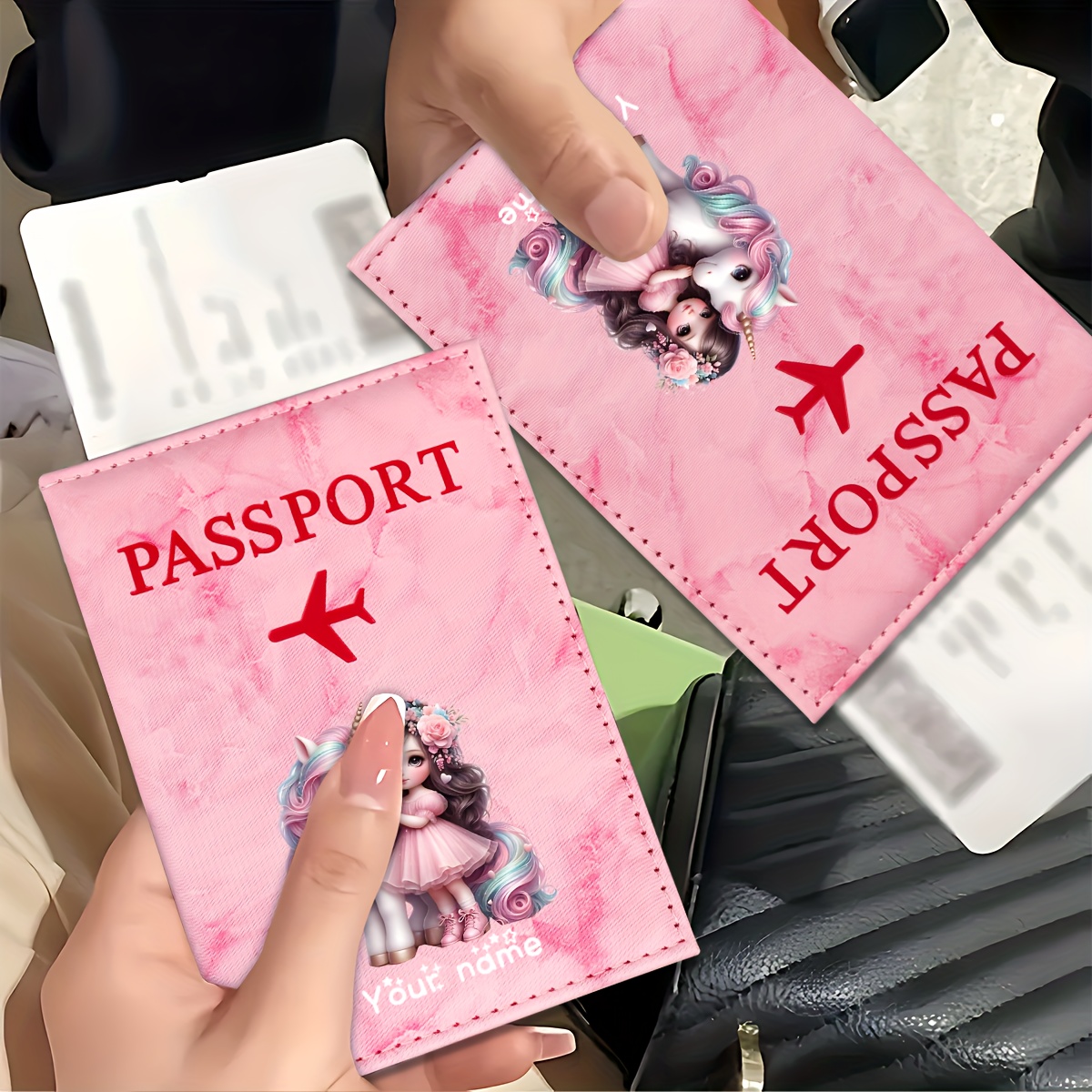 Unicorn Girl Pattern PU Passpo - Tech Accessories For Travel บทวิจารณ์และราคา
