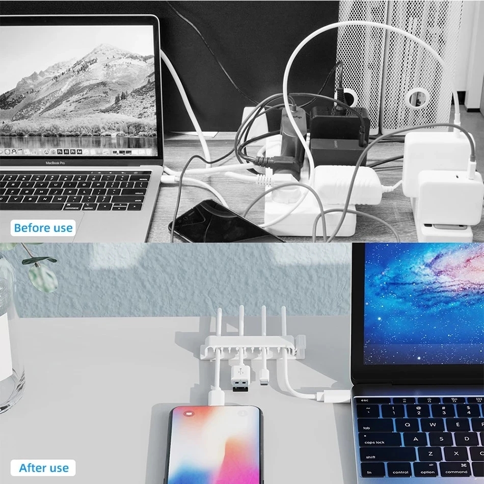 Cable Organizer Self Adhesive  - Desk Cable Clip บทวิจารณ์และราคา