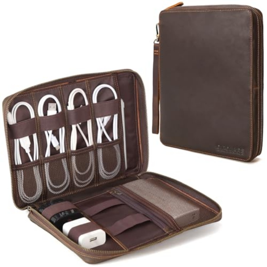 Polare Full Grain Leather Trav - Tech Accessories Travel Bag บทวิจารณ์และราคา