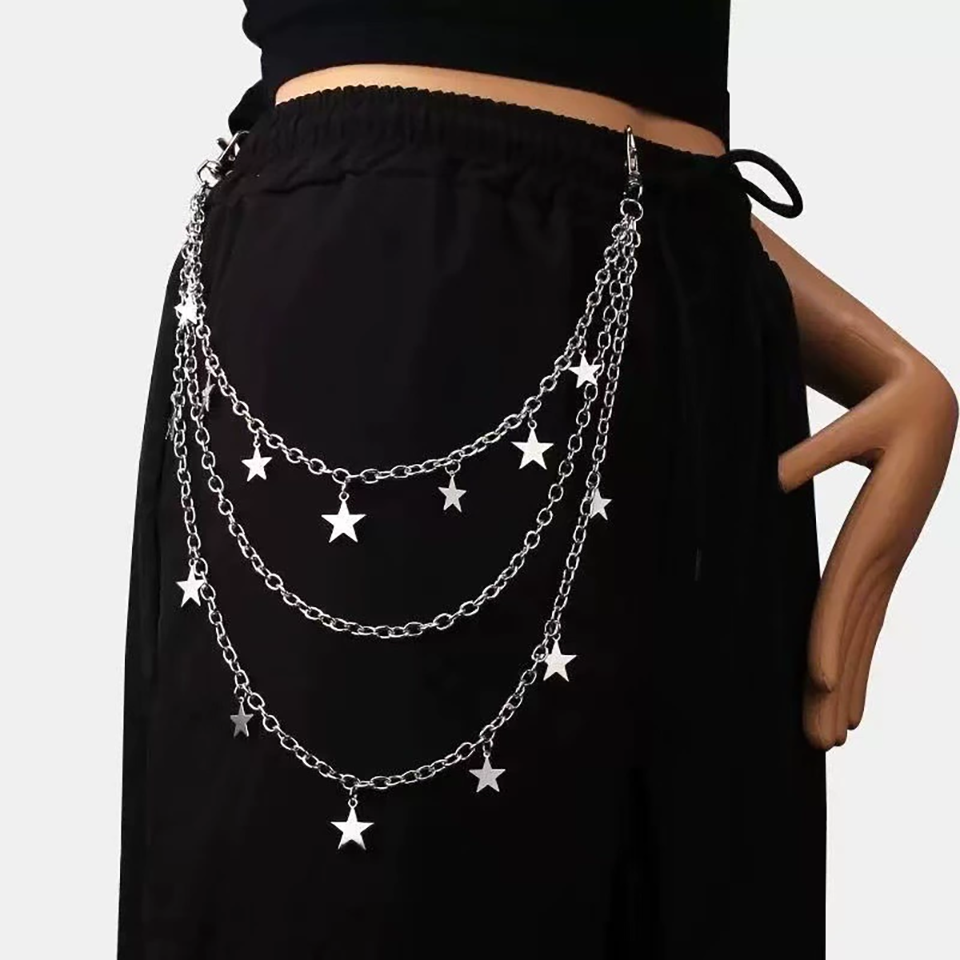 Sexy Y2K Layered Star Dangle P - Tech Wear Accessories บทวิจารณ์และราคา