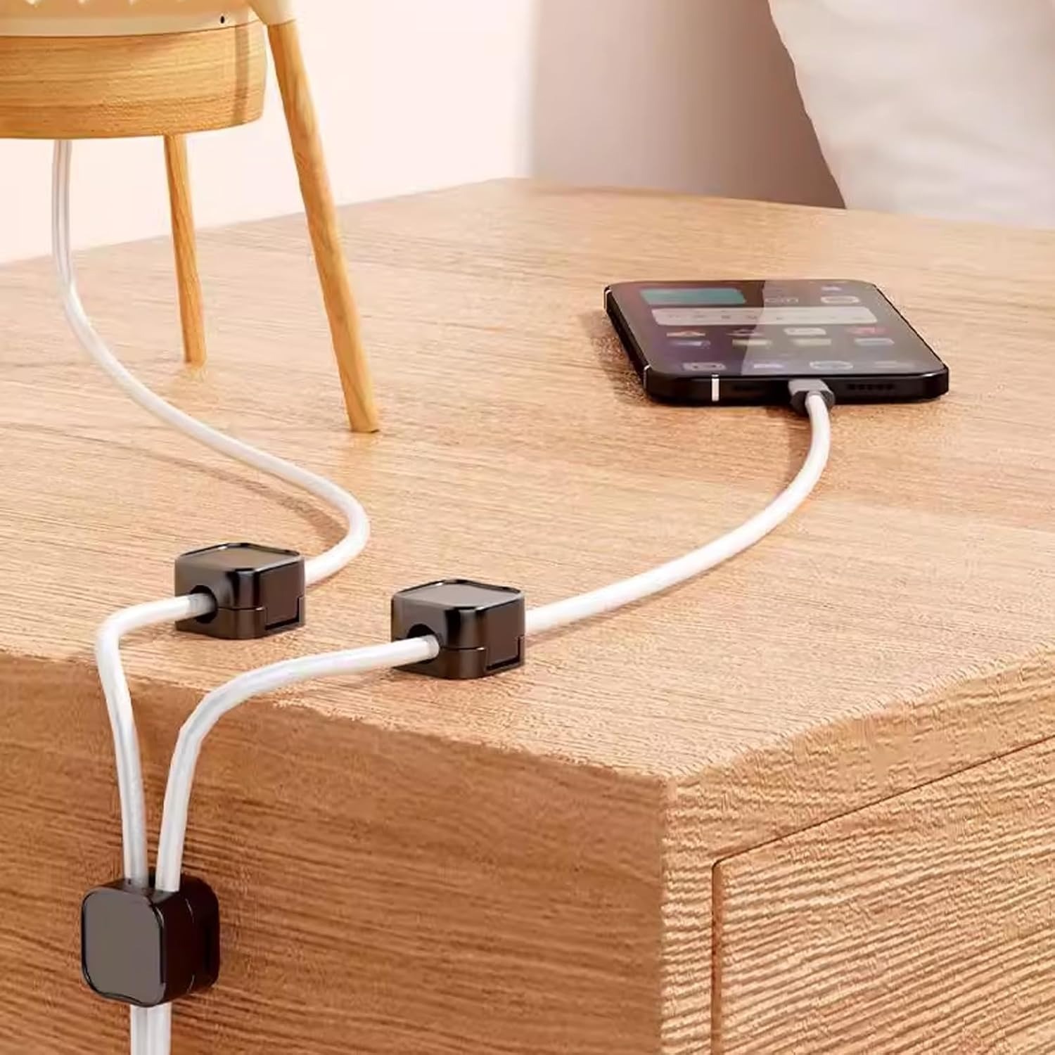 3 Pack Black Cord Organizer Sp - Desk Cable Clip บทวิจารณ์และราคา