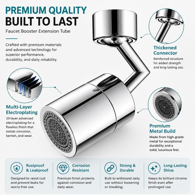 Universal Rotable Faucet Exten - Tech Room Accessories บทวิจารณ์และราคา