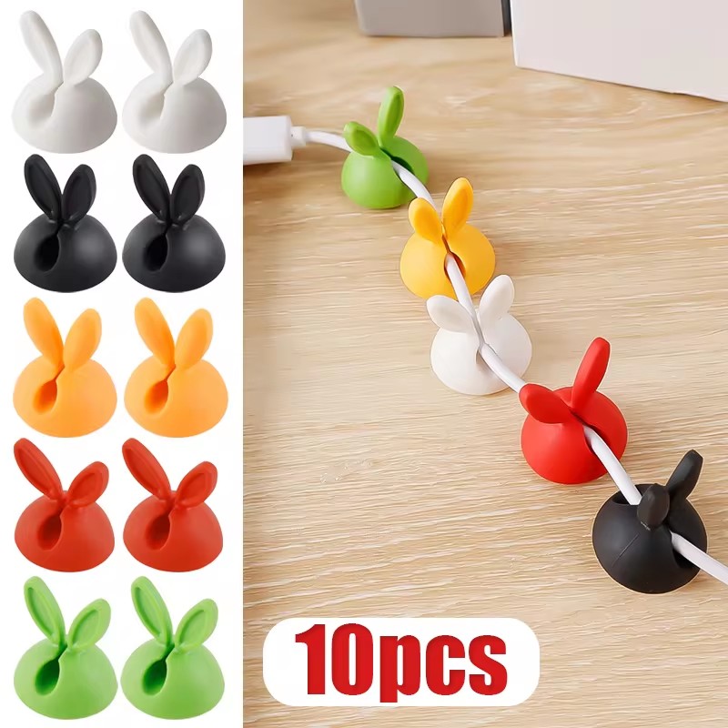 Cute Rabbit Ear Cable Manager  - Desk Cable Clip บทวิจารณ์และราคา