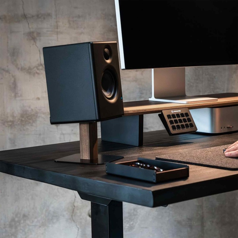 Black Walnut Speaker Stand Des - Tech Room Accessories บทวิจารณ์และราคา