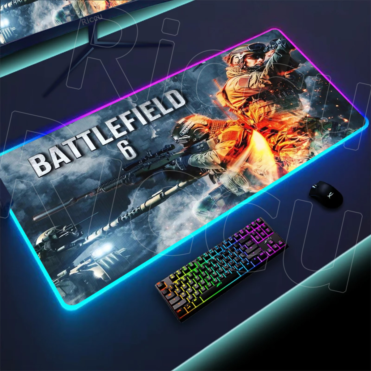 New Gamer Rgb Desk Mat Back Li - Tech Table Accessories บทวิจารณ์และราคา