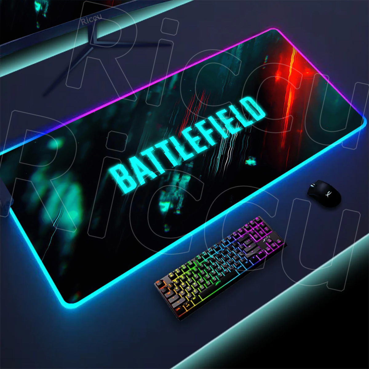 New Gamer Rgb Desk Mat Back Li - Tech Table Accessories บทวิจารณ์และราคา