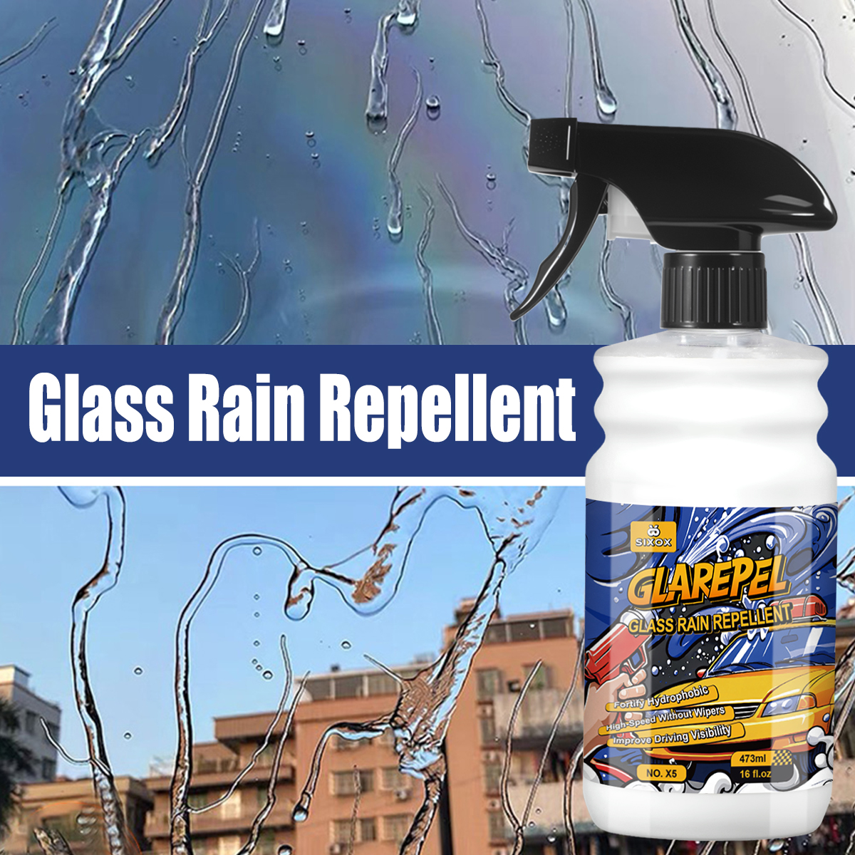 Cars Glass Anti-Rain Spray - W - Screen Cleaner Spray บทวิจารณ์และราคา