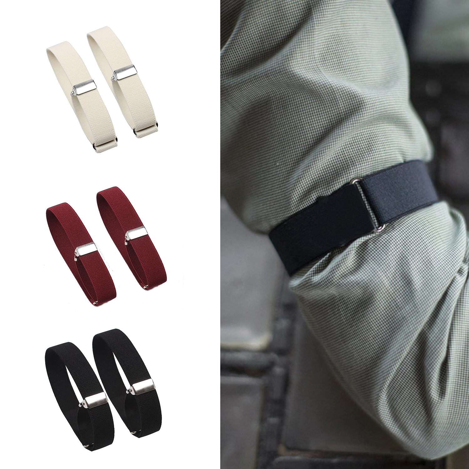 1 Pair Elastic Adjustable Armb - Tech Wear Accessories บทวิจารณ์และราคา