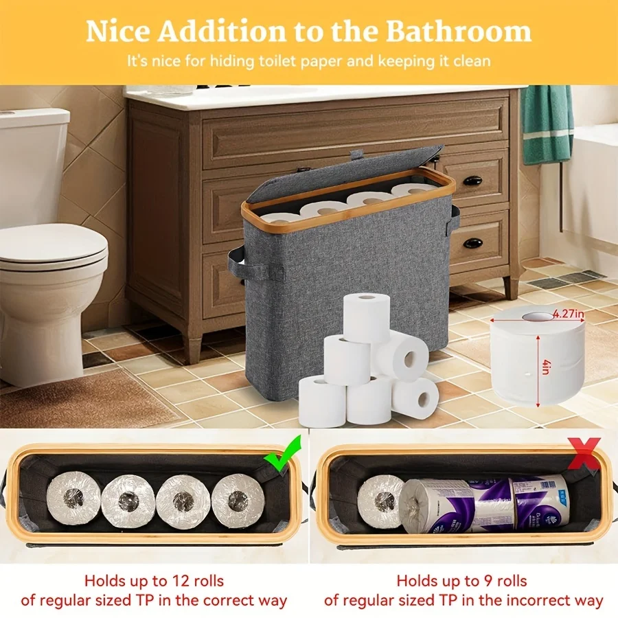 12Rolls Bamboo Toilet Paper Ho - Tech Accessories Organizer บทวิจารณ์และราคา