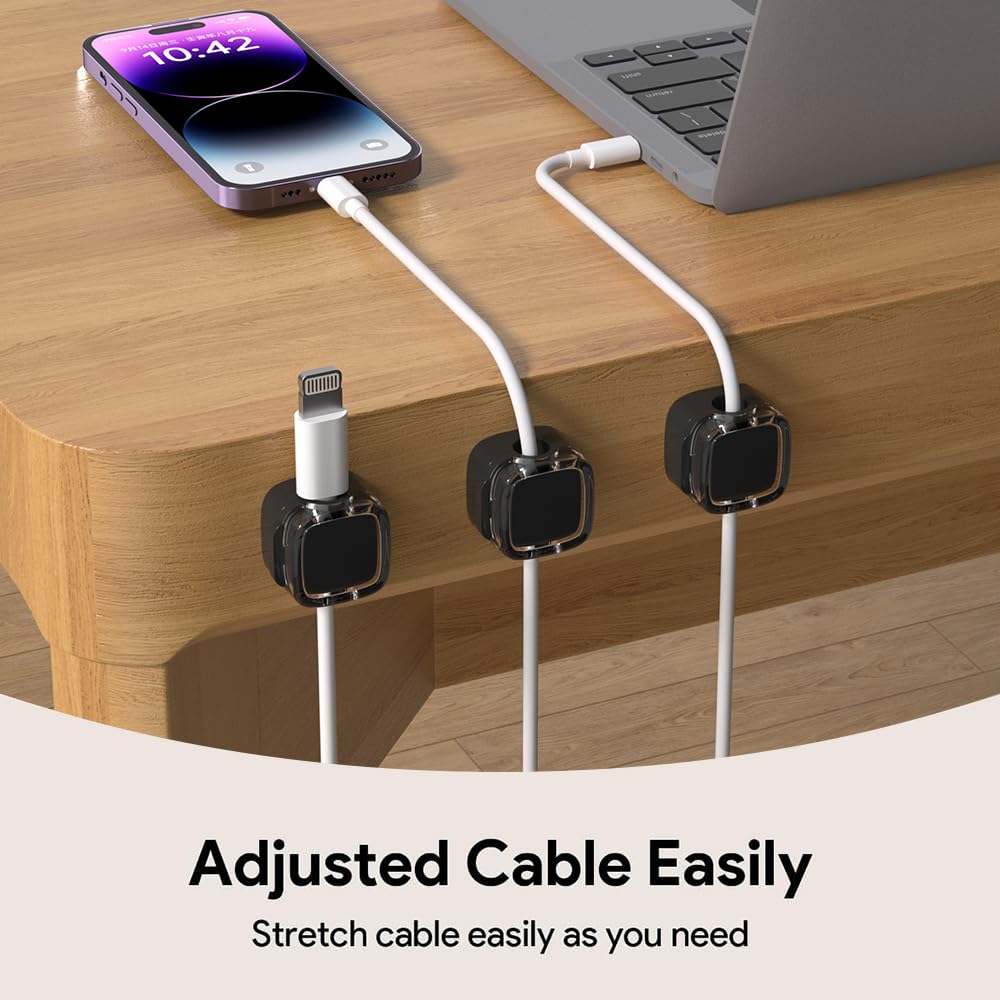 6pcs Magnetic Cable Management - Desk Cable Clip บทวิจารณ์และราคา
