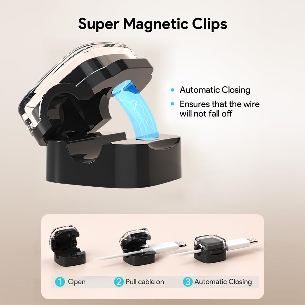 6pcs Magnetic Cable Management - Desk Cable Clip บทวิจารณ์และราคา