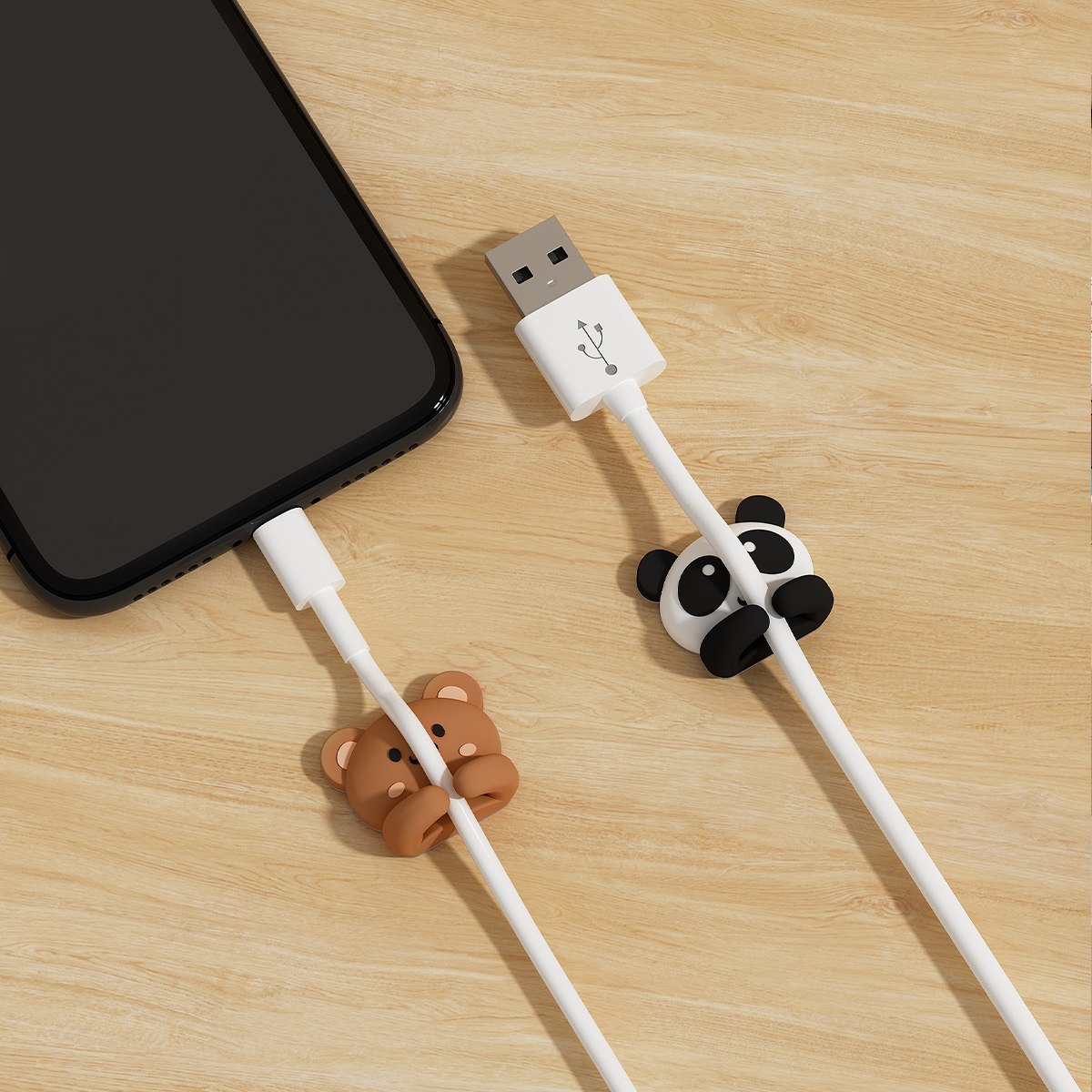 2/3pcs Cute Cartoon Desktop Ca - Desk Cable Clip บทวิจารณ์และราคา