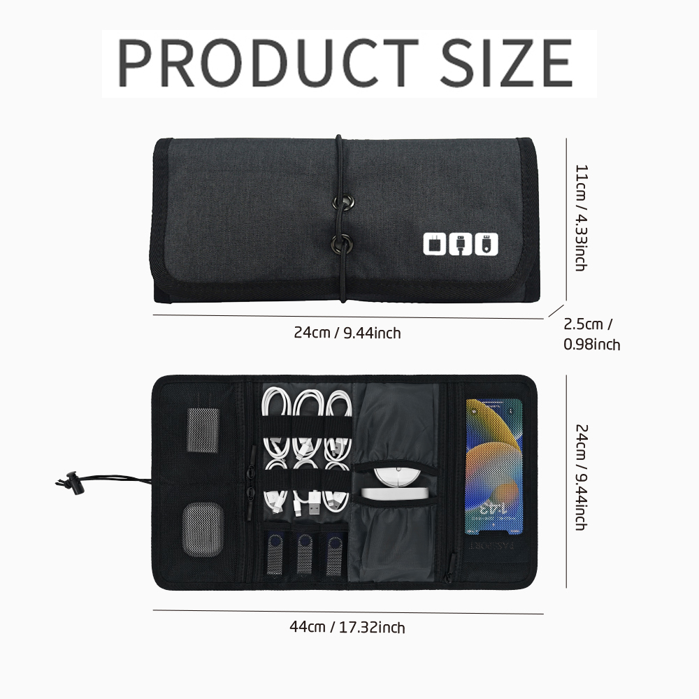 Tech Organizer Bag Cable Stora - Tech Accessories Organizer บทวิจารณ์และราคา