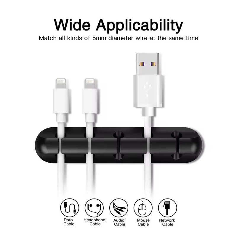 Silicone USB Cable Clip Winder - Desk Cable Clip บทวิจารณ์และราคา