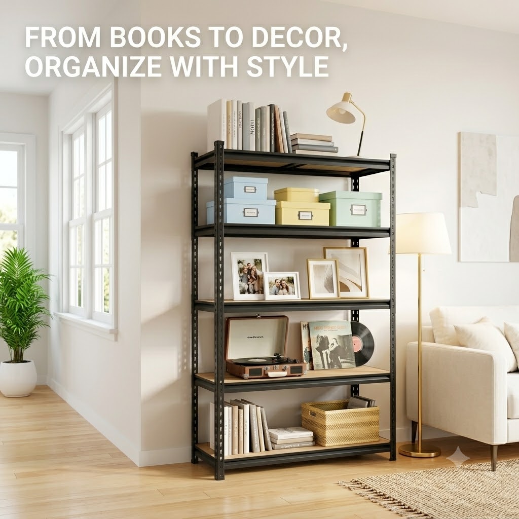 Heavy Duty 5-Tier Metal Shelvi - Tech Room Accessories บทวิจารณ์และราคา