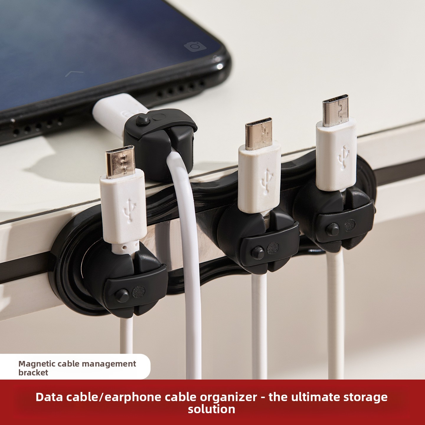 Magnetic Self-adhesive Cable O - Desk Cable Clip บทวิจารณ์และราคา
