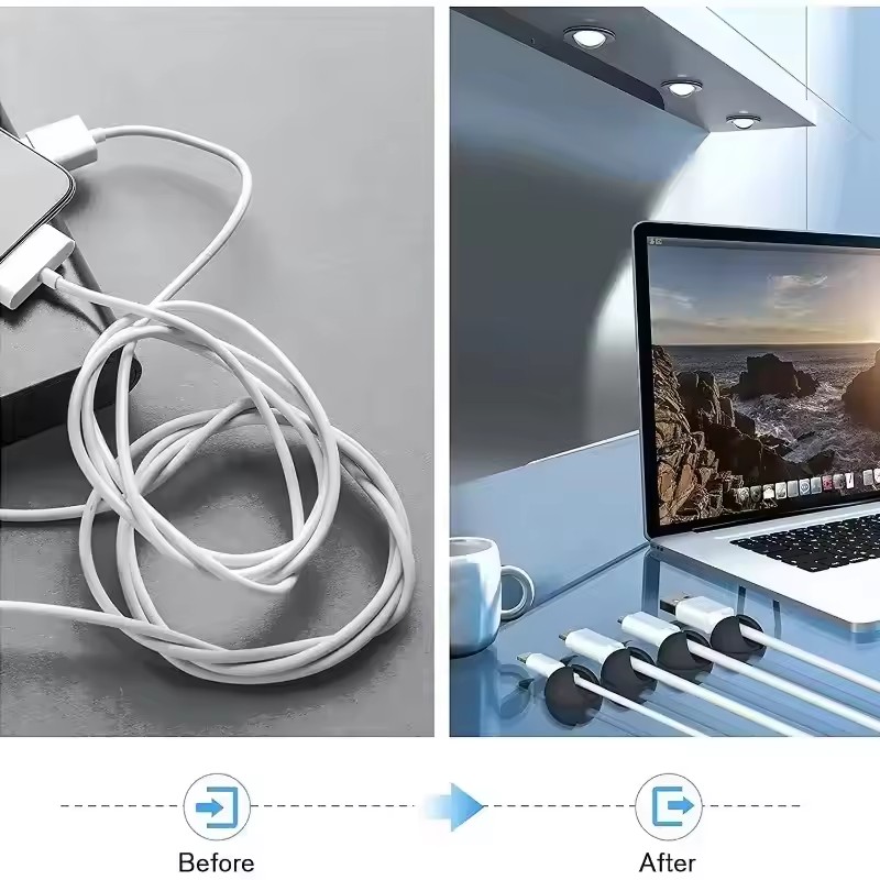 5/50Pcs Desktop Wall Cable Cli - Desk Cable Clip บทวิจารณ์และราคา