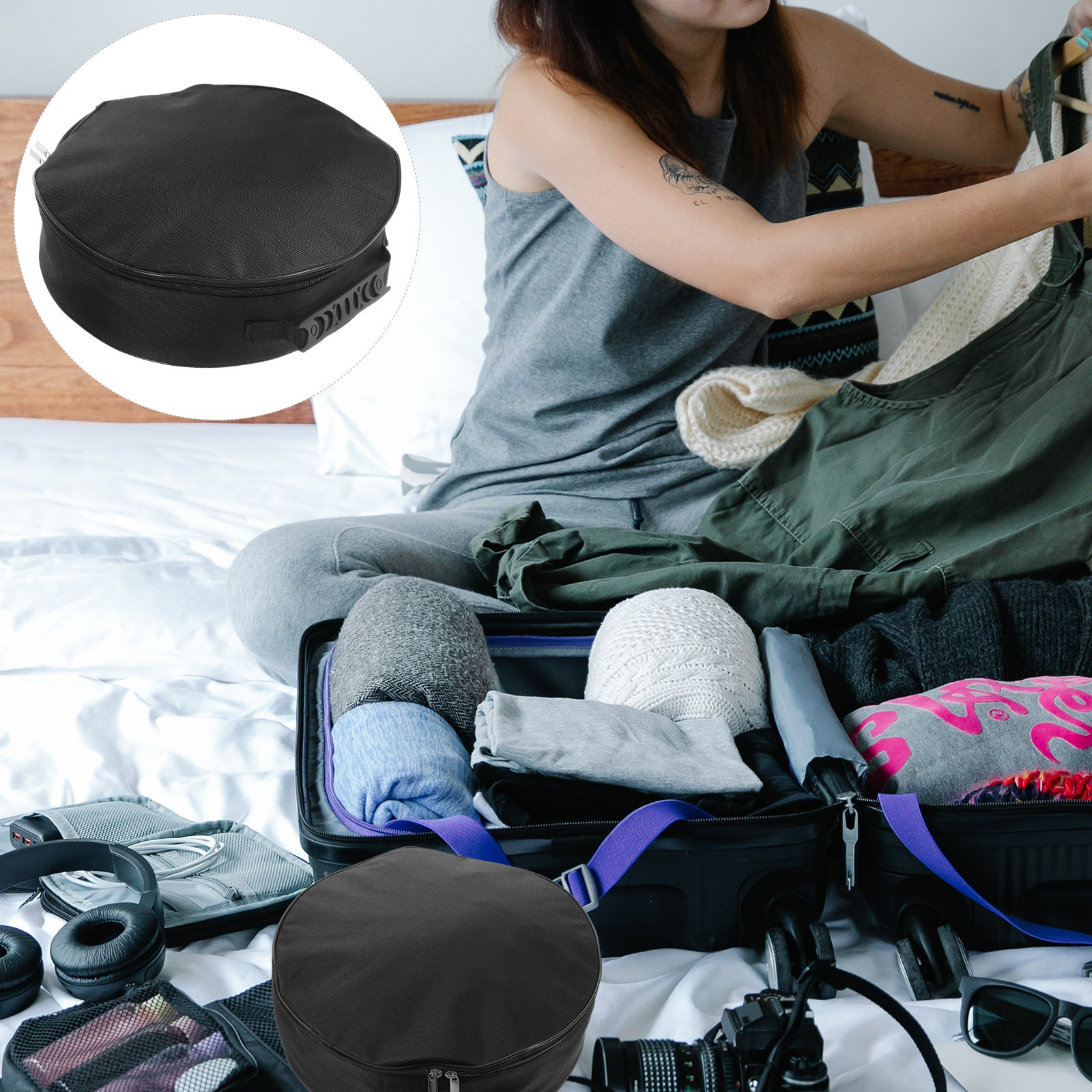 Ev Cable Storage Bag Portable  - Tech Accessories Travel Bag บทวิจารณ์และราคา