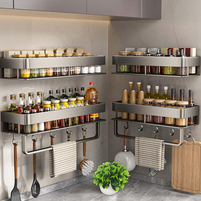 Aluminum Kitchen Rack Kitchen  - Tech Accessories Organizer บทวิจารณ์และราคา