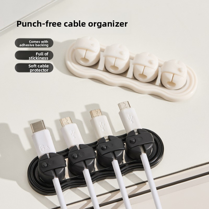 Desktop Magnetic Wire Organize - Desk Cable Clip บทวิจารณ์และราคา
