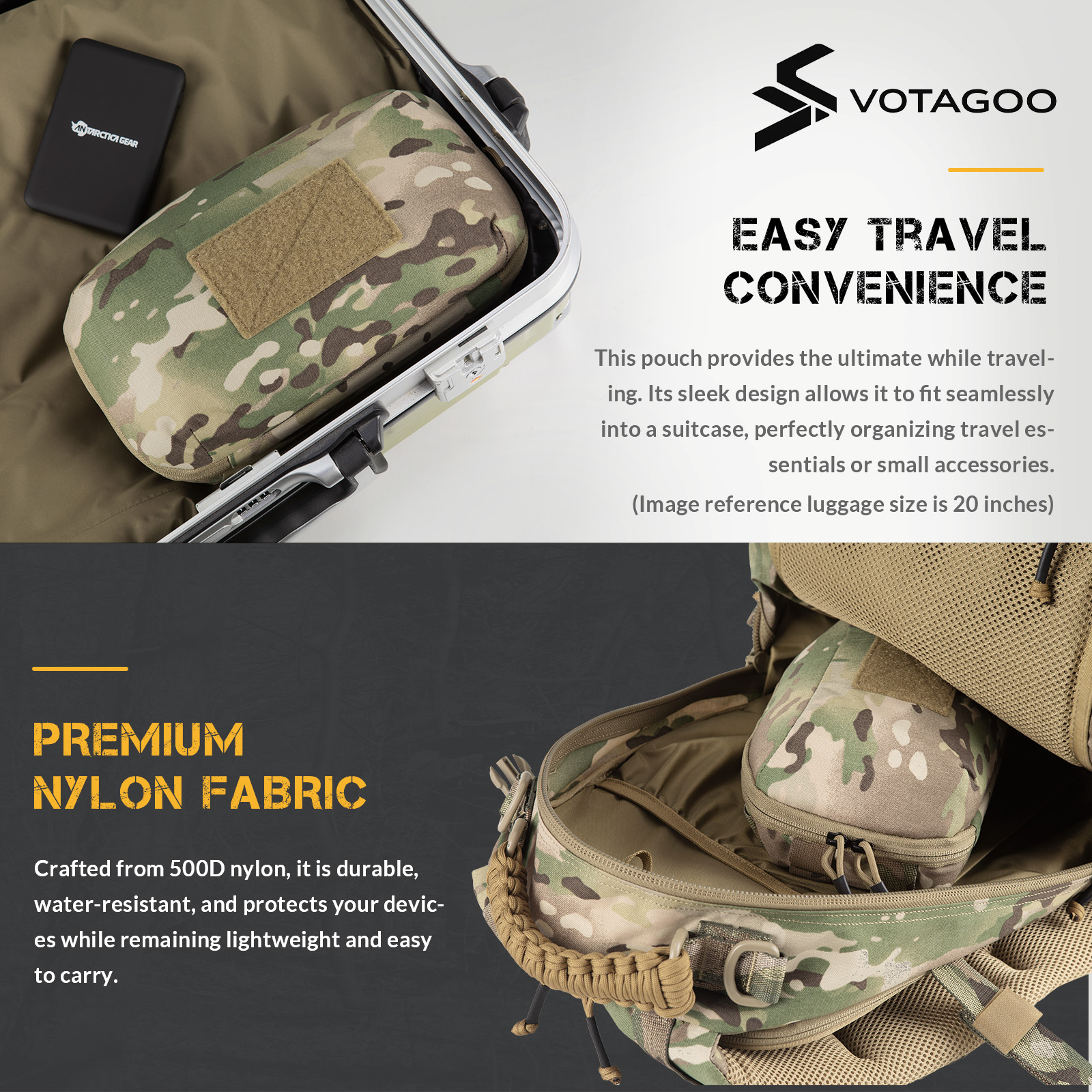VOTAGOO Electronic Organizer T - Tech Accessories Travel Bag บทวิจารณ์และราคา