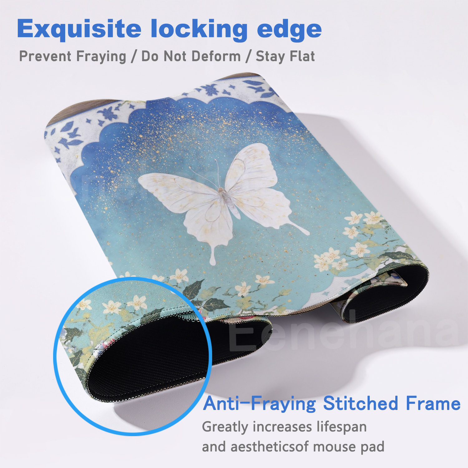 Butterfly Flower Mouse Pad Key - Tech Table Accessories บทวิจารณ์และราคา