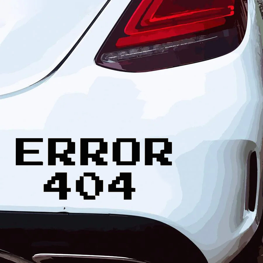 Error 404 Pixel Font Car Stick - Trending Tech Accessories บทวิจารณ์และราคา