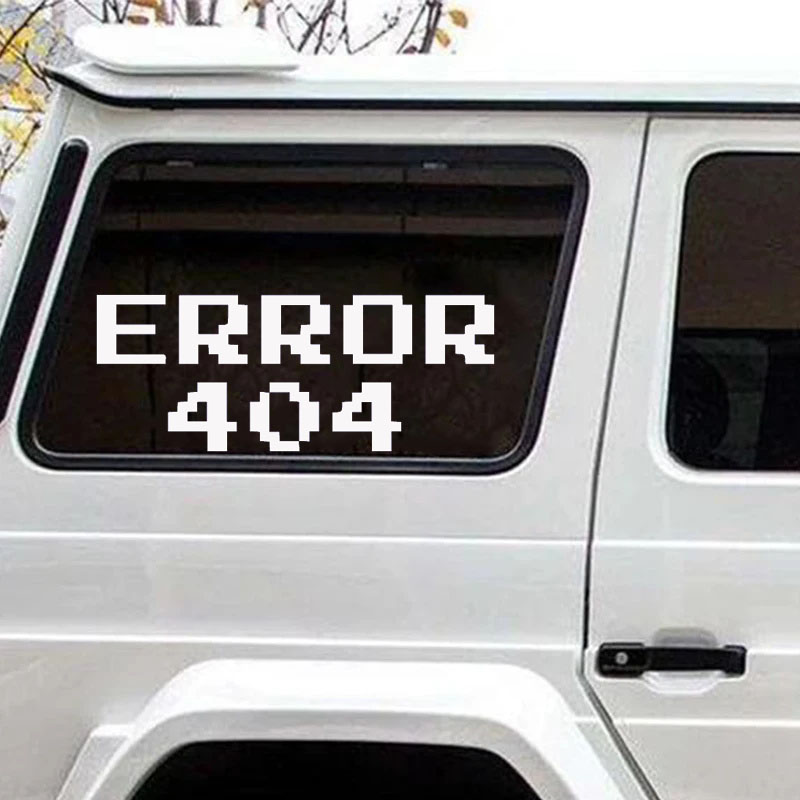 Error 404 Pixel Font Car Stick - Trending Tech Accessories บทวิจารณ์และราคา