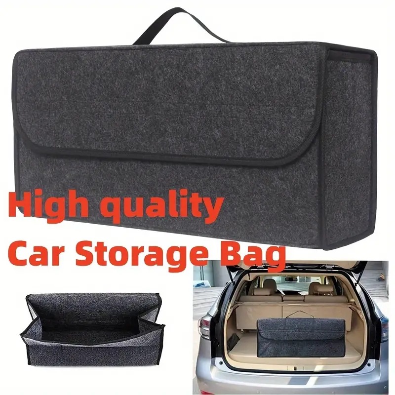 Car Trunk soft Organizer Felt  - Tech Accessories Organizer บทวิจารณ์และราคา