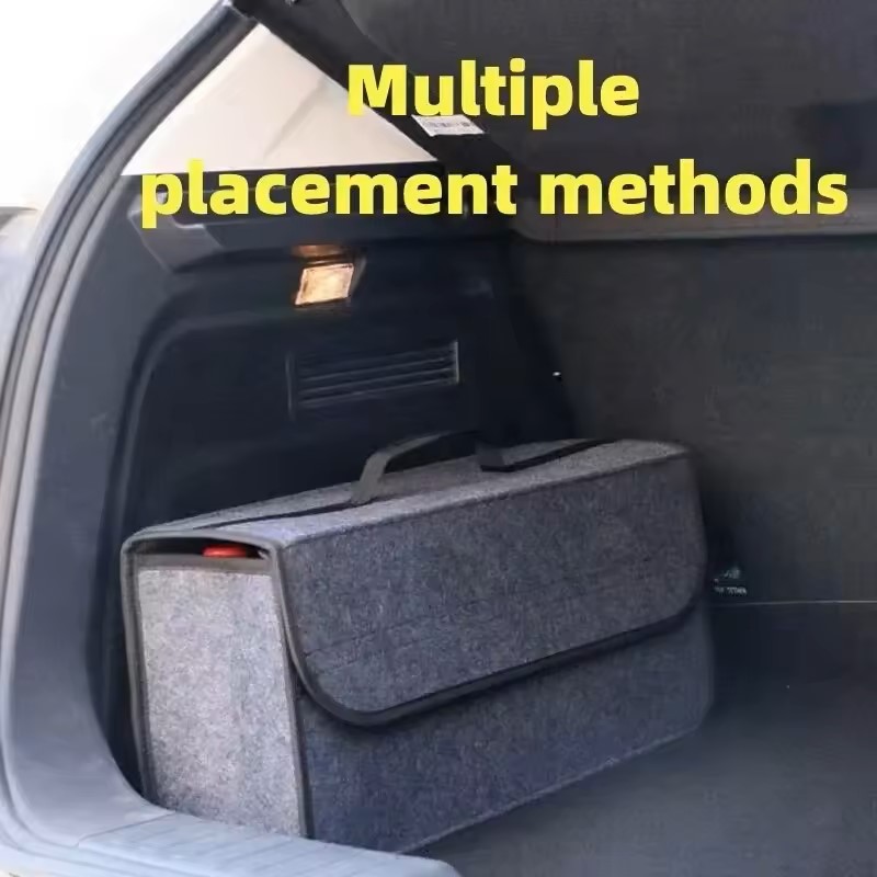 Car Trunk soft Organizer Felt  - Tech Accessories Organizer บทวิจารณ์และราคา