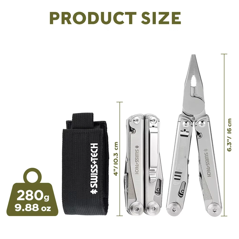 SWISS TECH 18 in 1 Multitool P - Tech Accessories Kit บทวิจารณ์และราคา