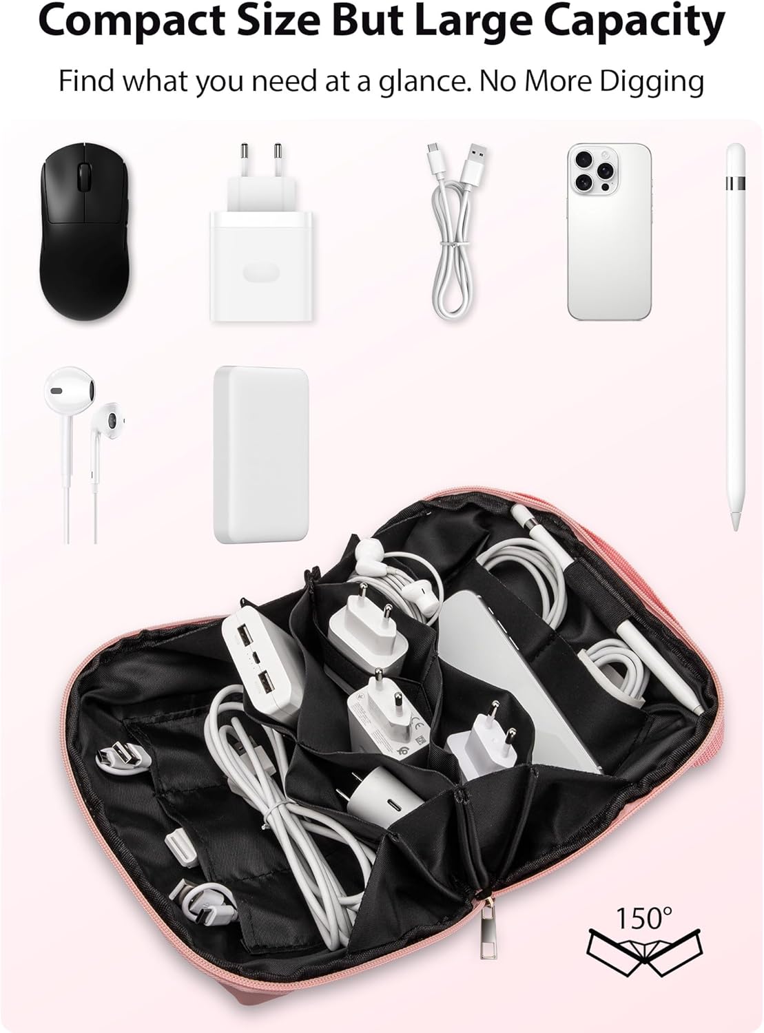 Large Capacity Backpack Organi - Tech Accessories Travel Bag บทวิจารณ์และราคา