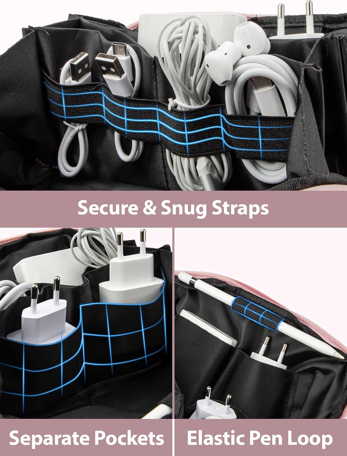 Large Capacity Backpack Organi - Tech Accessories Travel Bag บทวิจารณ์และราคา