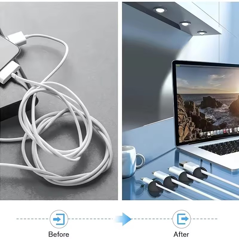 5/50Pcs Desktop Wall Cable Cli - Desk Cable Clip บทวิจารณ์และราคา