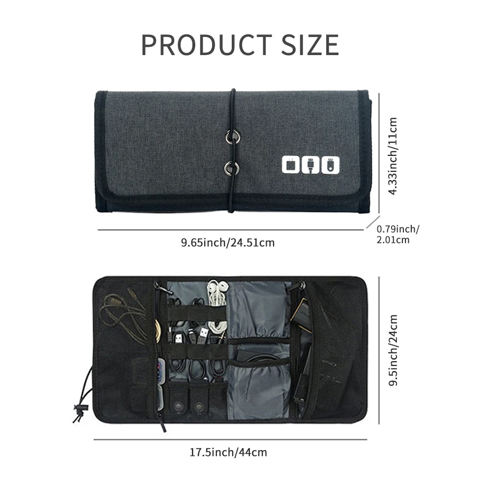 Electronic Organizer Cord Pouc - Tech Accessories Travel Bag บทวิจารณ์และราคา
