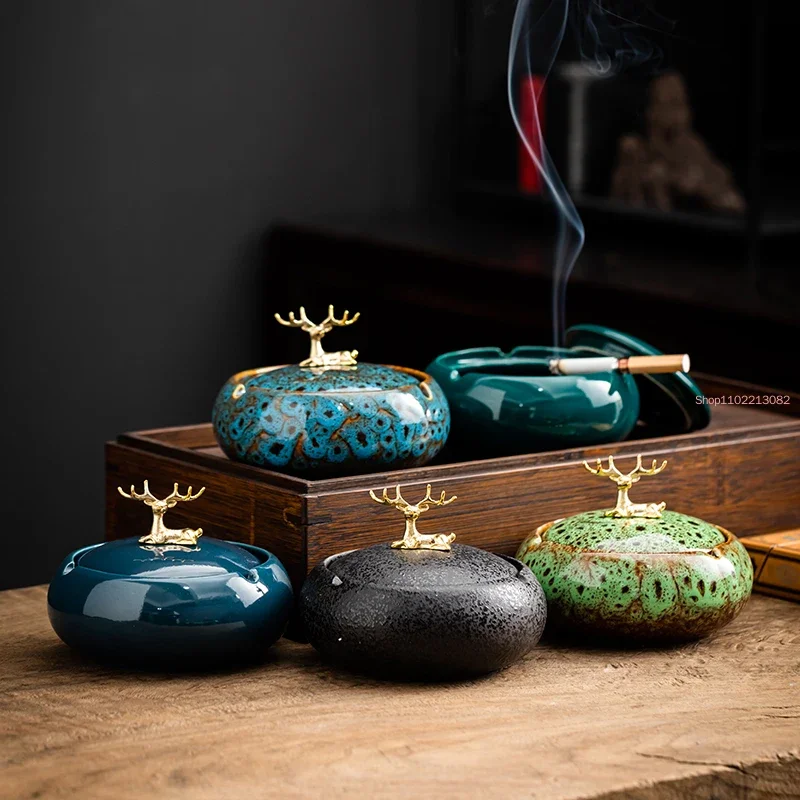 Round Ceramic Ashtray Living R - Tech Room Accessories บทวิจารณ์และราคา