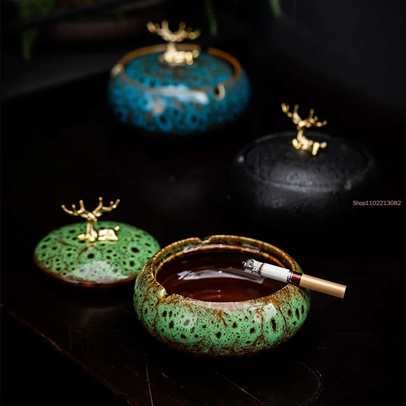 Round Ceramic Ashtray Living R - Tech Room Accessories บทวิจารณ์และราคา
